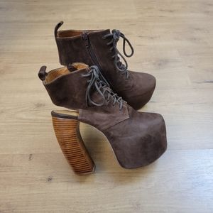Jeffrey Campbell Lana Curved Heel Booties